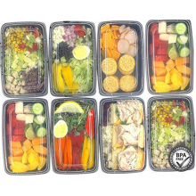 Plastic Food Storage Containers 1 Compartment Meal Prep Containers, Bento Lunch Box